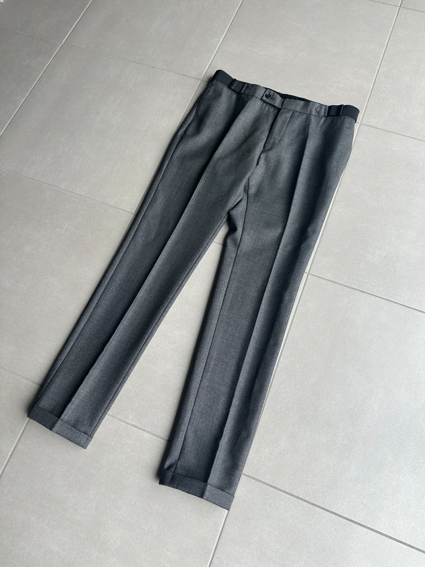 Dior homme AW07 "Navigate" belted wool trousers