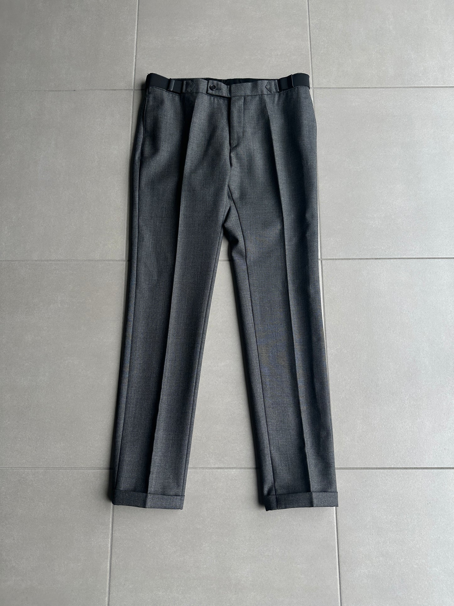 Dior homme AW07 "Navigate" belted wool trousers