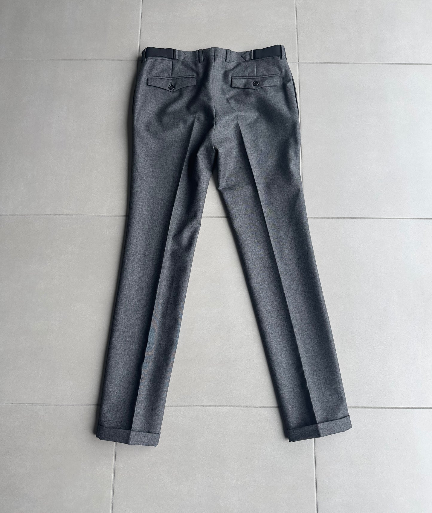 Dior homme AW07 "Navigate" belted wool trousers