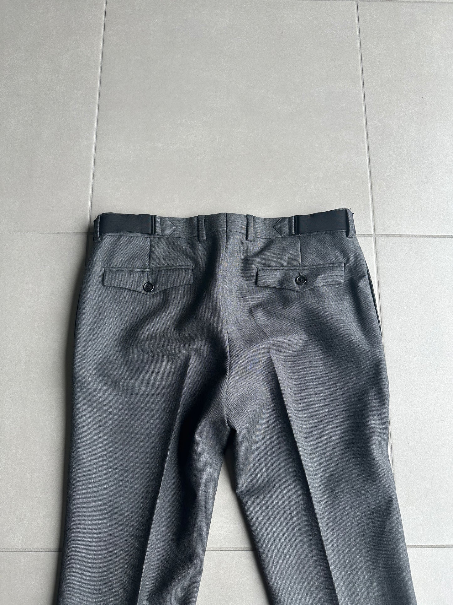 Dior homme AW07 "Navigate" belted wool trousers