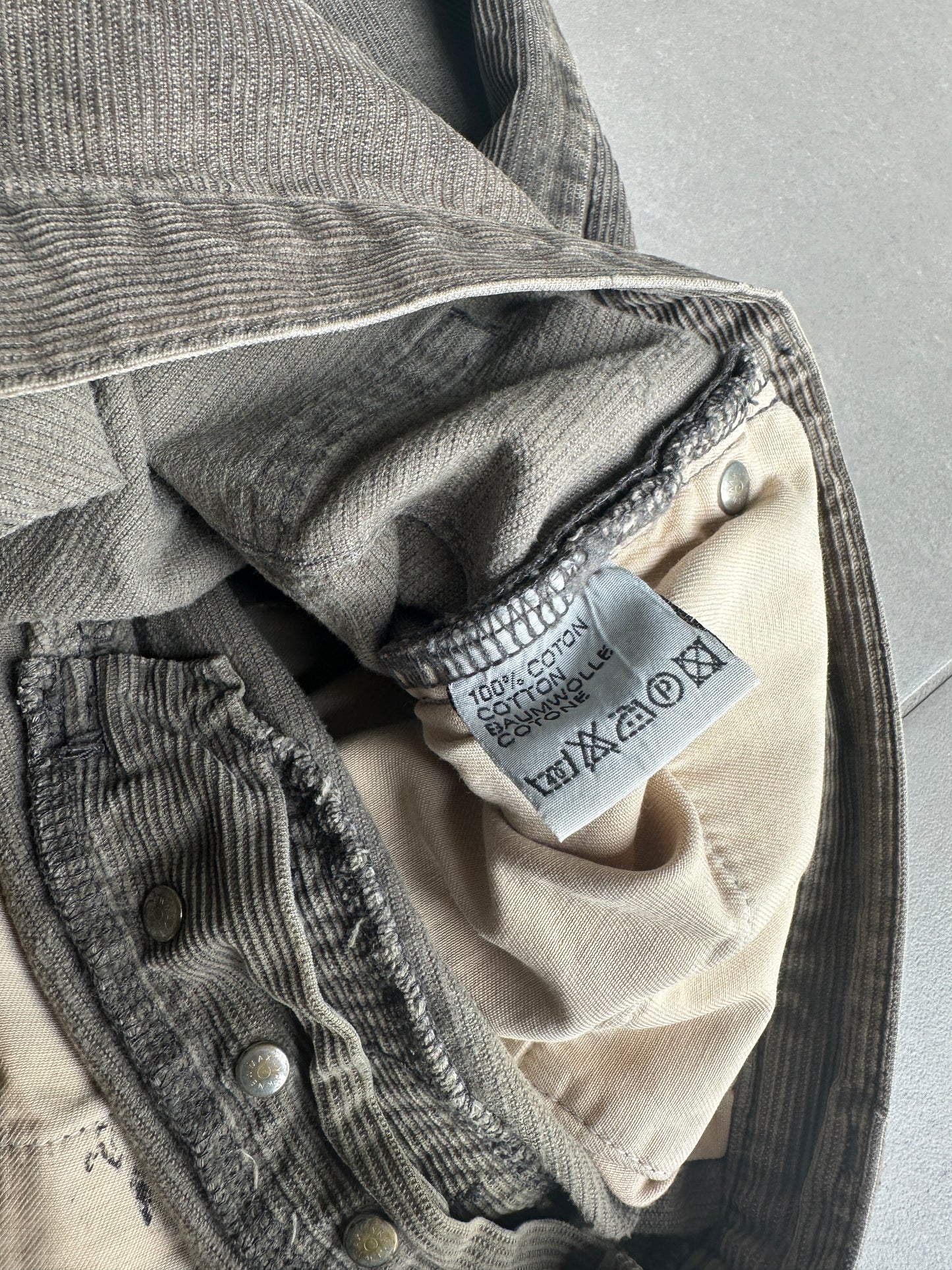 Dior Homme AW04 “Victim Of The Crime” Corduroy trousers