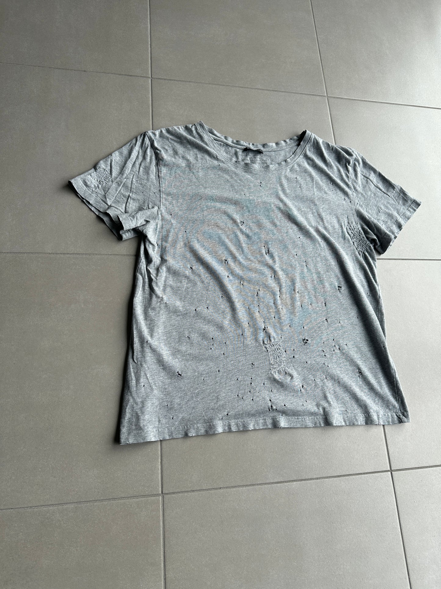 Balmain Homme SS10 Shotgun distressed T-shirt
