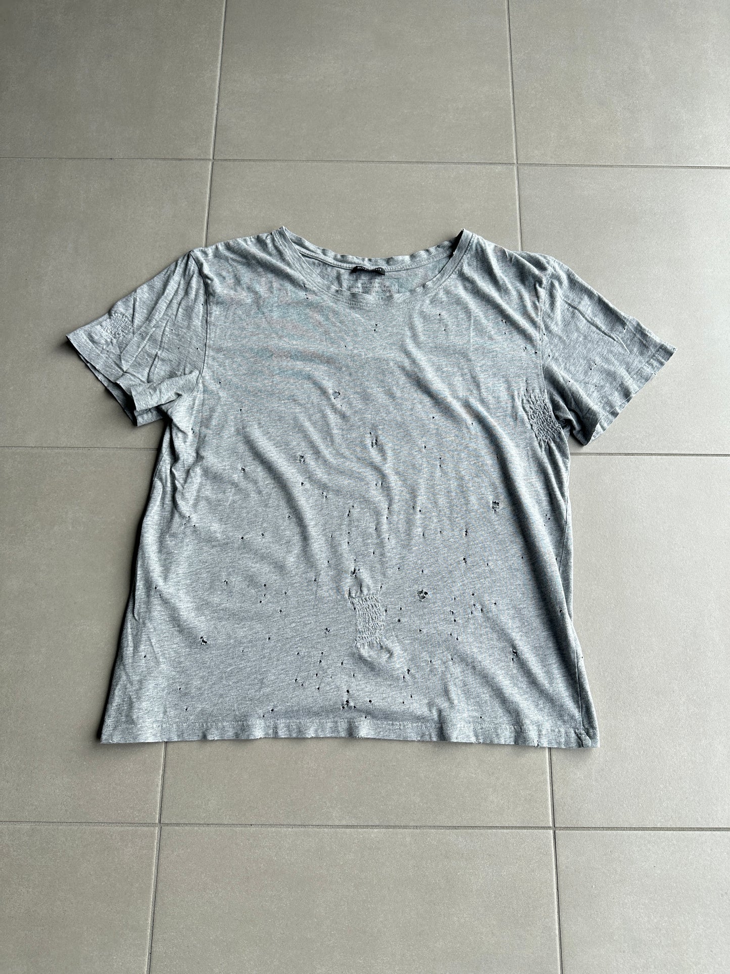 Balmain Homme SS10 Shotgun distressed T-shirt