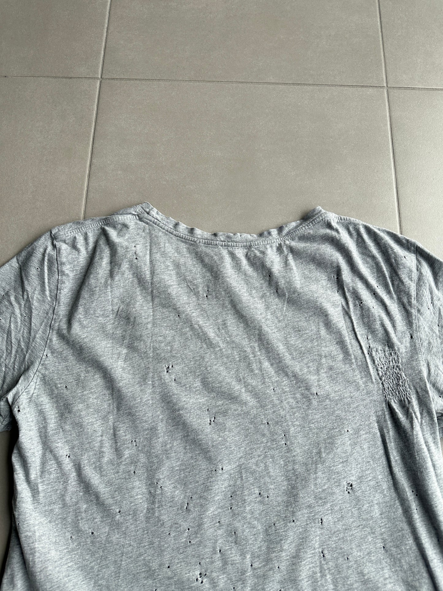 Balmain Homme SS10 Shotgun distressed T-shirt