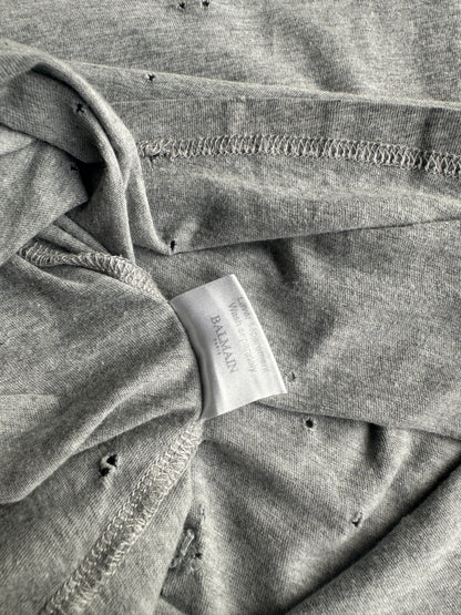 Balmain Homme SS10 Shotgun distressed T-shirt