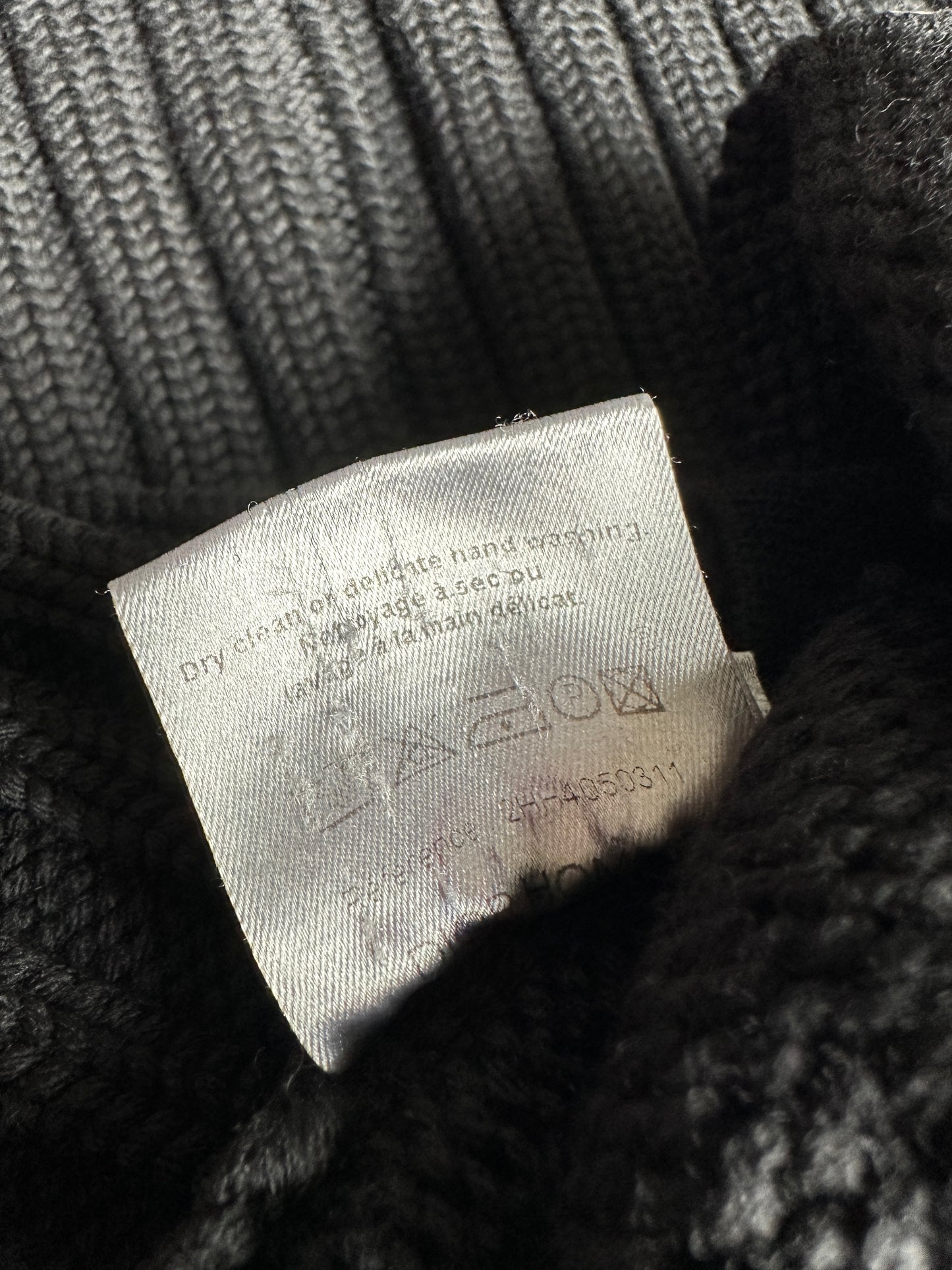 Dior Homme AW02 "Reflexion" multi zip divers knit