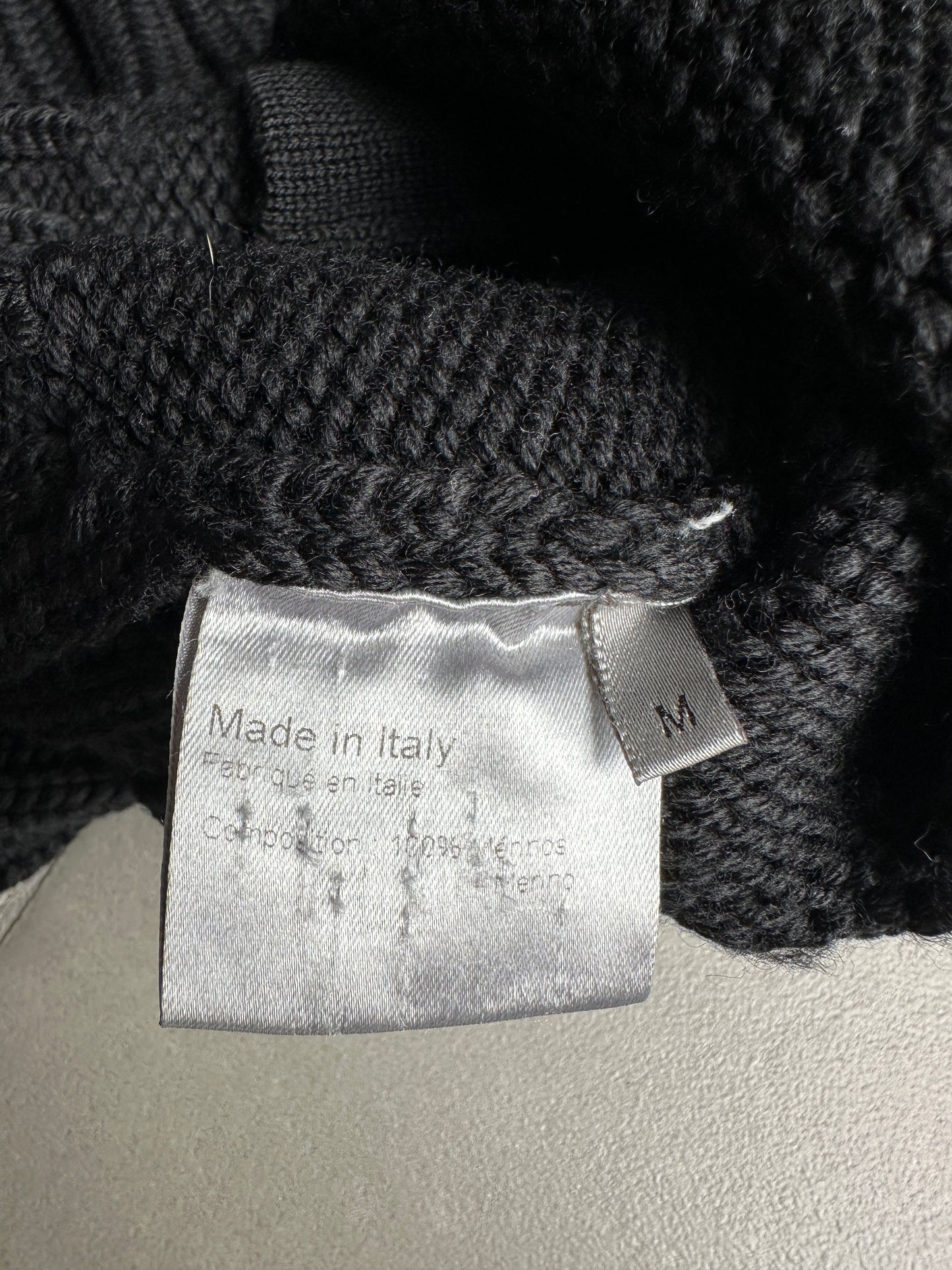 Dior Homme AW02 "Reflexion" multi zip divers knit