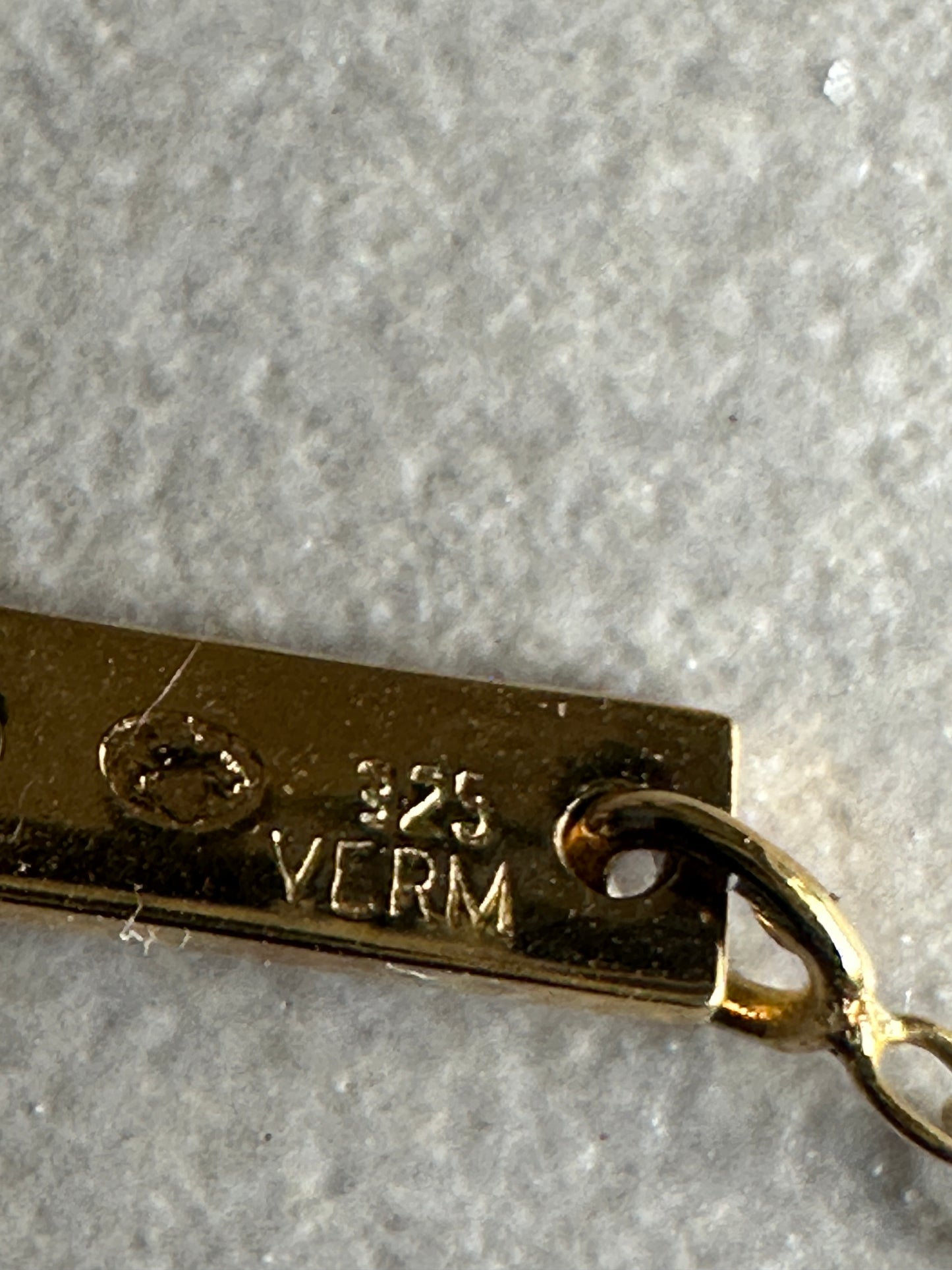 Dior Homme AW05 “In the morning” gold vermeil 925 silver necklace