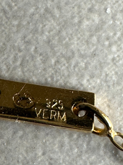 Dior Homme AW05 “In the morning” gold vermeil 925 silver necklace