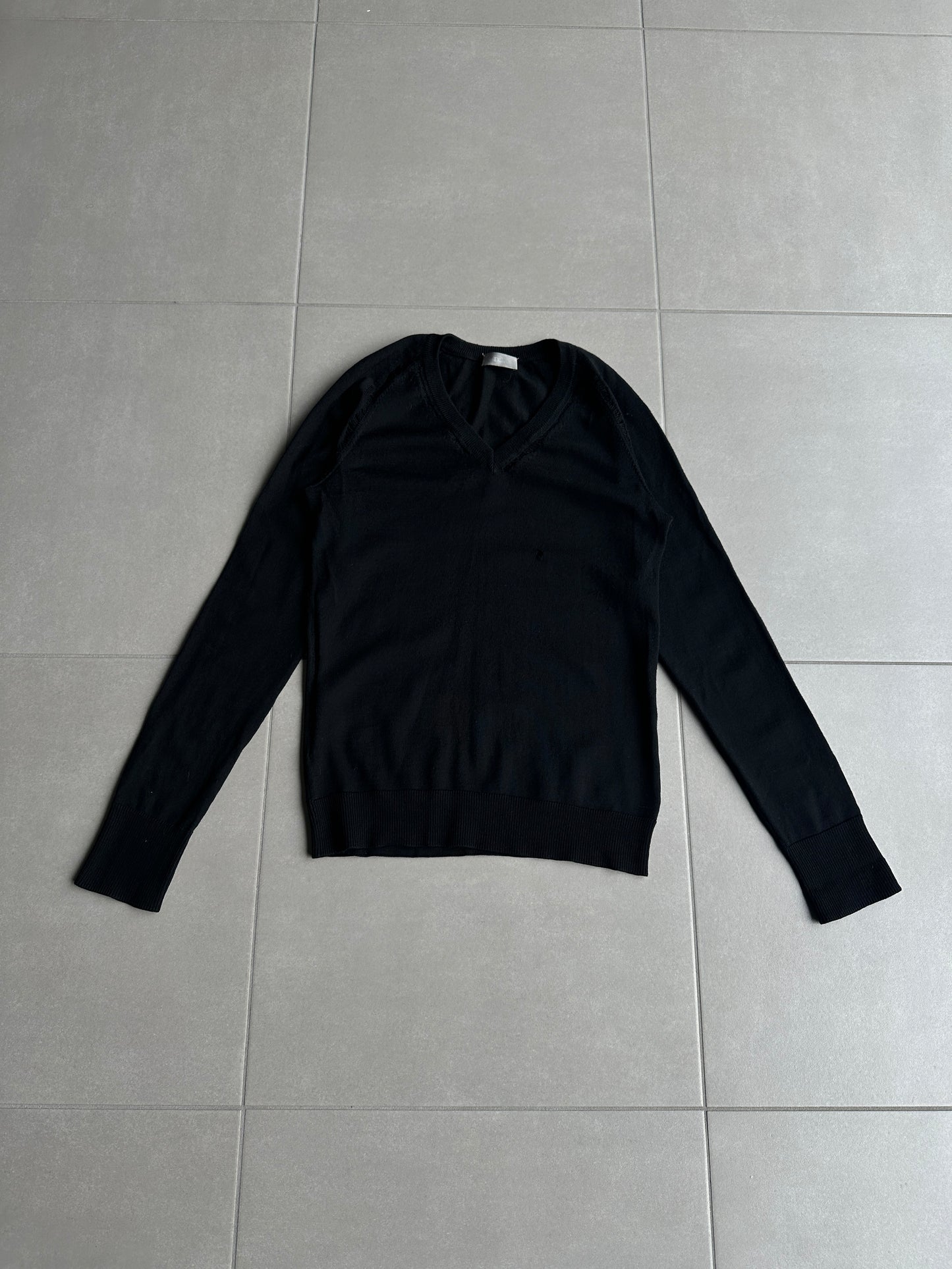 Dior Homme SS07 distressed V-neck sweater