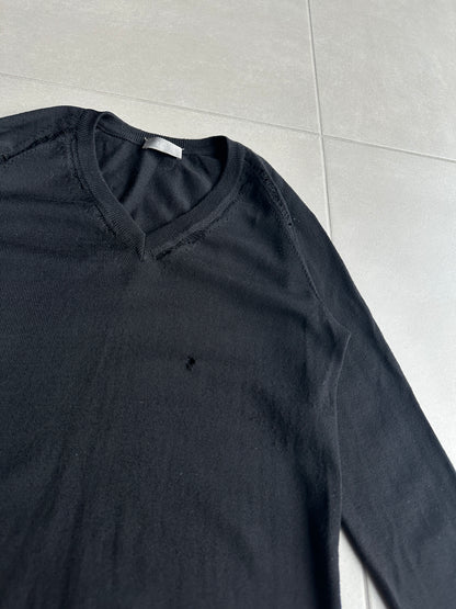 Dior Homme SS07 distressed V-neck sweater