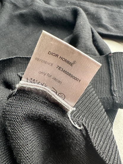 Dior Homme SS07 distressed V-neck sweater