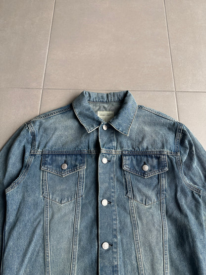 Helmut Lang Circa 2000’s  vintage sanded denim trucker jacket