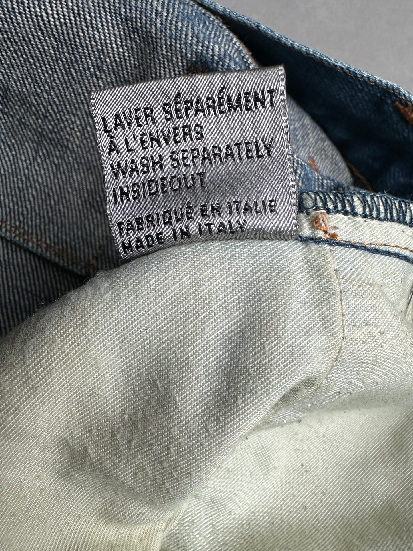 Dior Homme AW06 “These grey days” dust wash denim