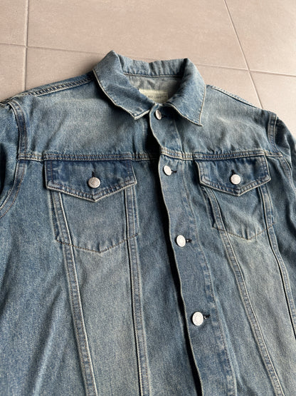 Helmut Lang Circa 2000’s  vintage sanded denim trucker jacket