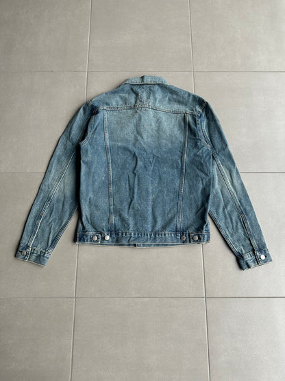 Helmut Lang Circa 2000’s  vintage sanded denim trucker jacket