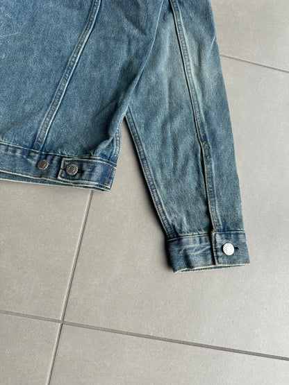 Helmut Lang Circa 2000’s  vintage sanded denim trucker jacket