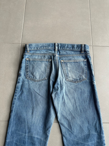 Helmut Lang Circa 2000’s  blue washed bootcut denim