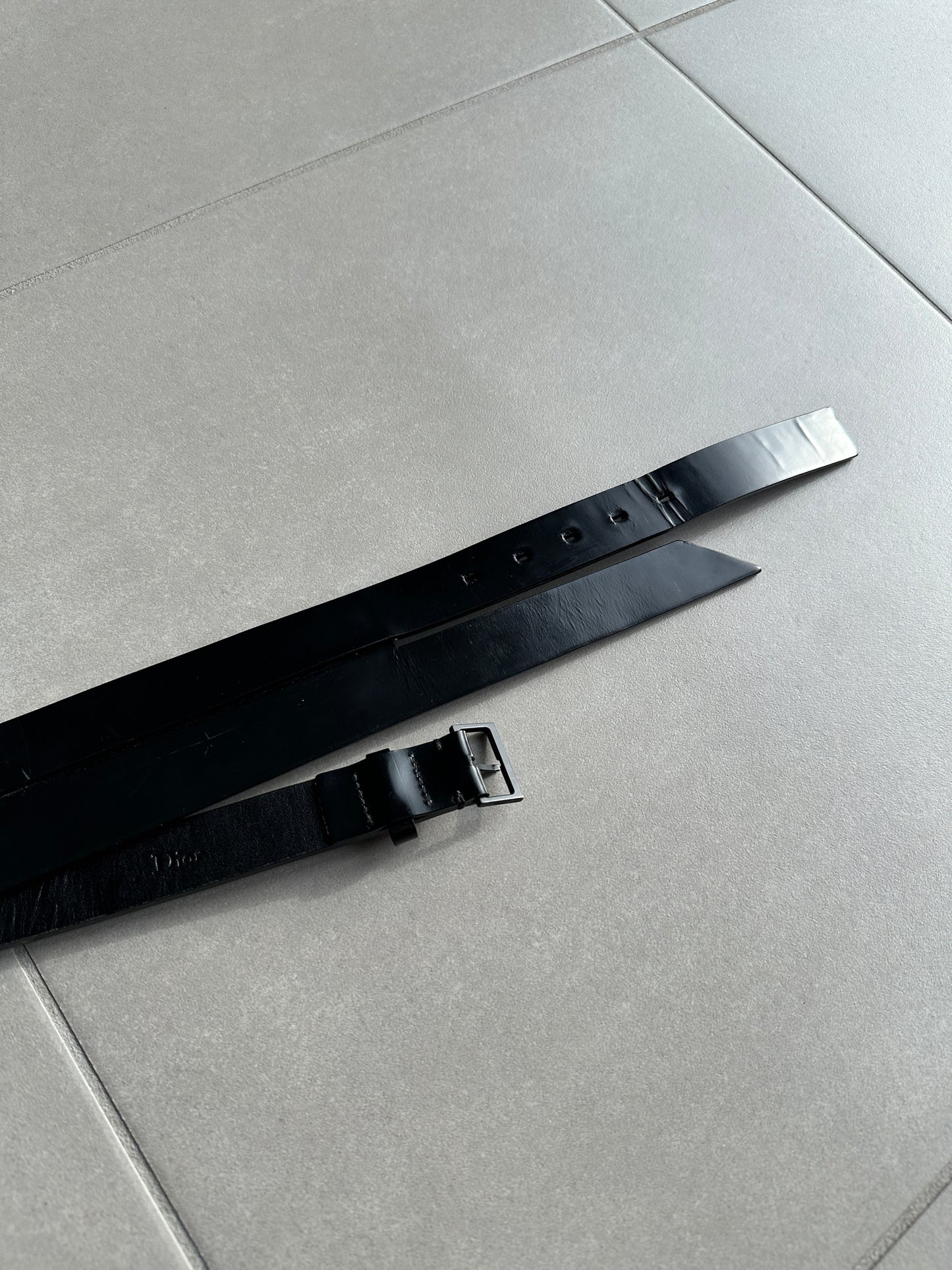 Dior Homme SS02 “Red/Boys Don’t Cry” leather belt