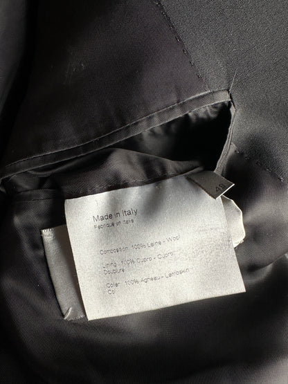 Dior Homme SS02 "red/boys don't cry" Leather collar wool coat