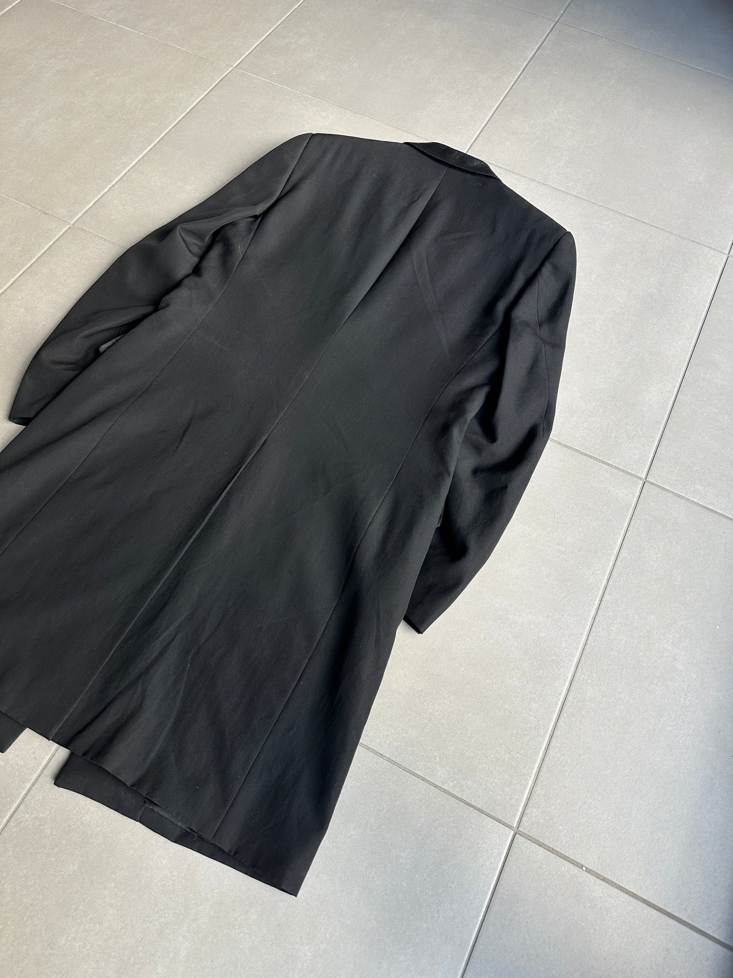 Dior Homme SS02 "red/boys don't cry" Leather collar wool coat