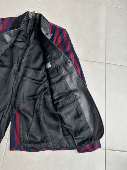 Dior Homme AW05 “In The Morning” leather trimmed Blazer