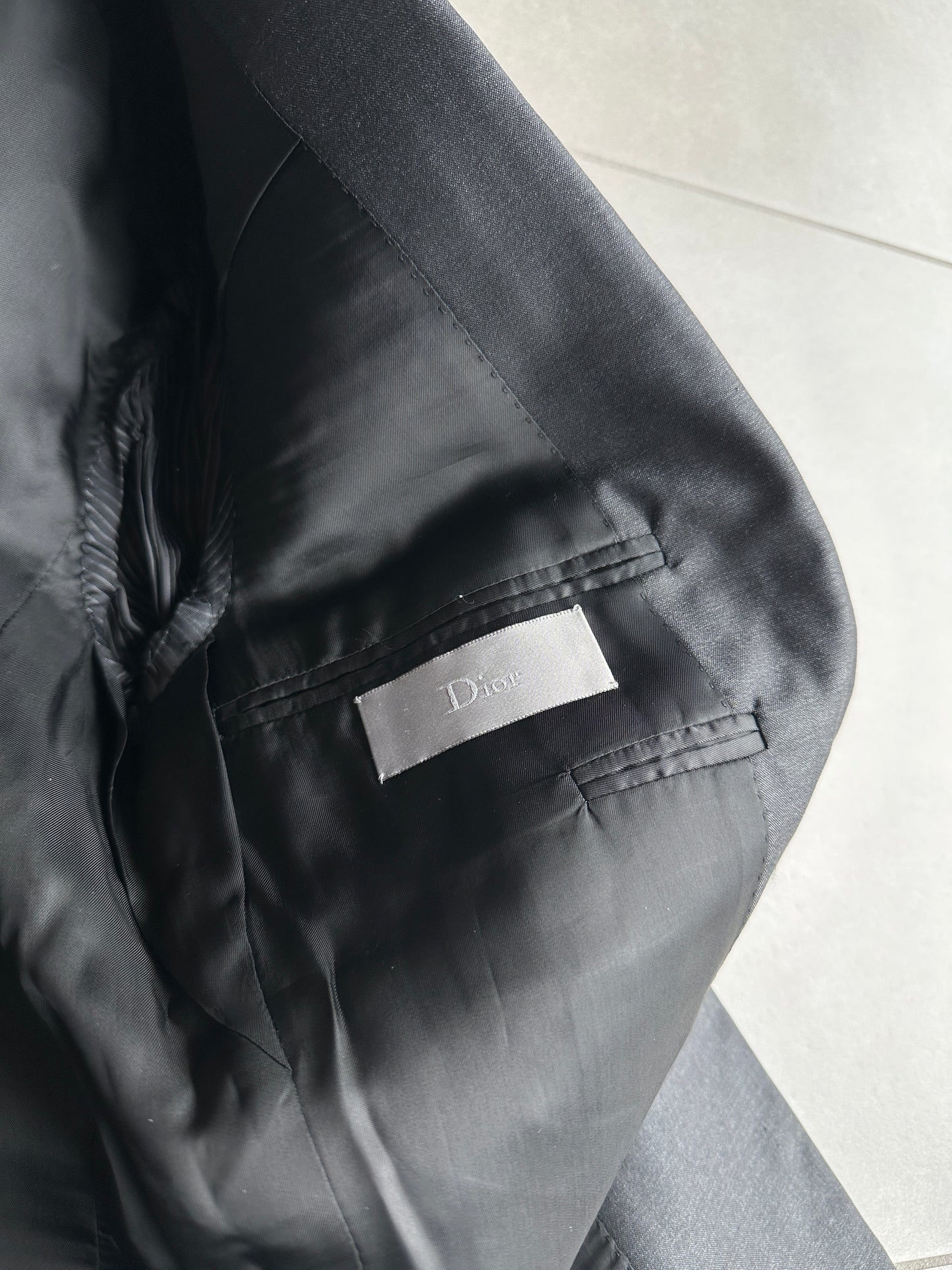 Dior Homme SS05 “BECK/Untitled” silk/wool double breasted blazer
