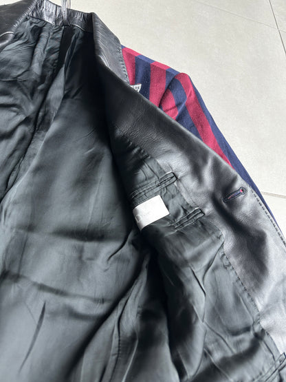 Dior Homme AW05 “In The Morning” leather trimmed Blazer