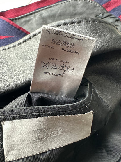 Dior Homme AW05 “In The Morning” leather trimmed Blazer