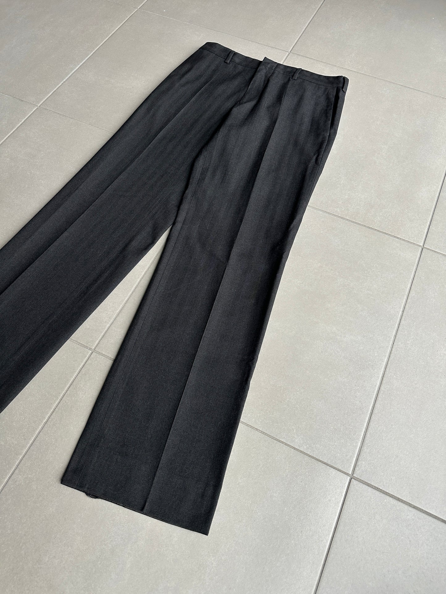 Dior Homme A/W 2002 “Reflexion” straight leg wool trousers