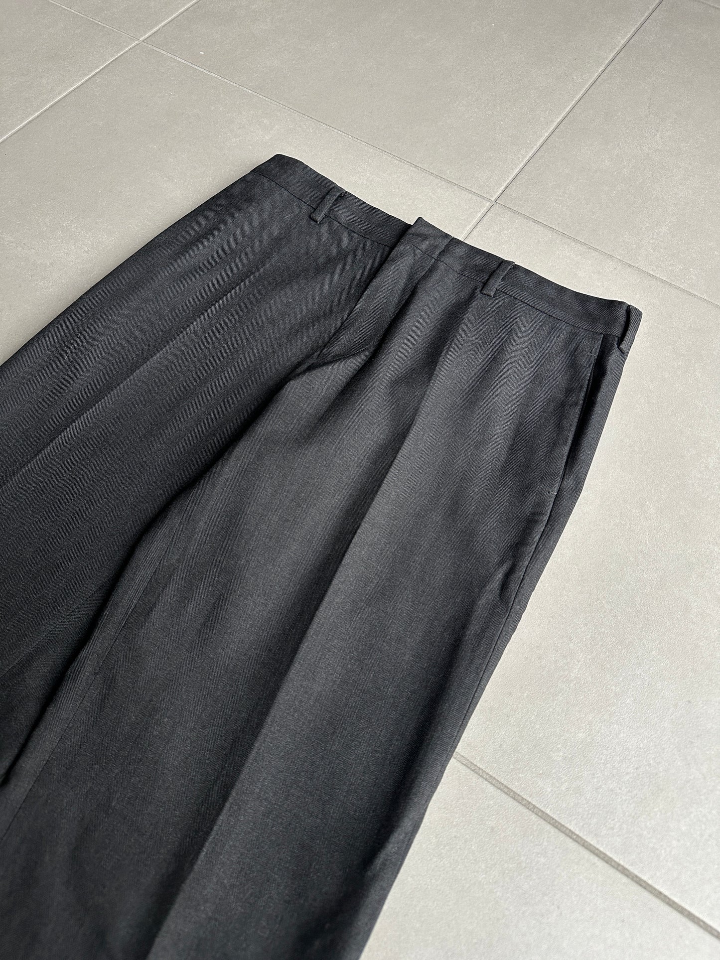 Dior Homme A/W 2002 “Reflexion” straight leg wool trousers