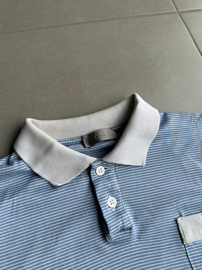 Dior Homme SS06 striped union jack polo shirt