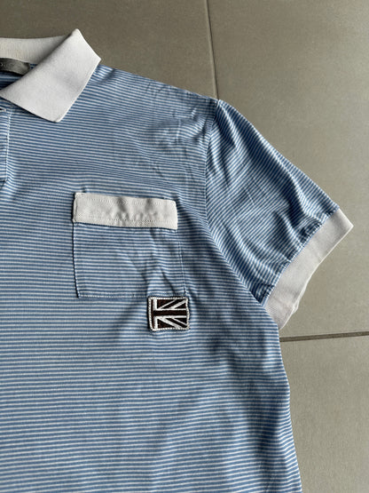 Dior Homme SS06 striped union jack polo shirt