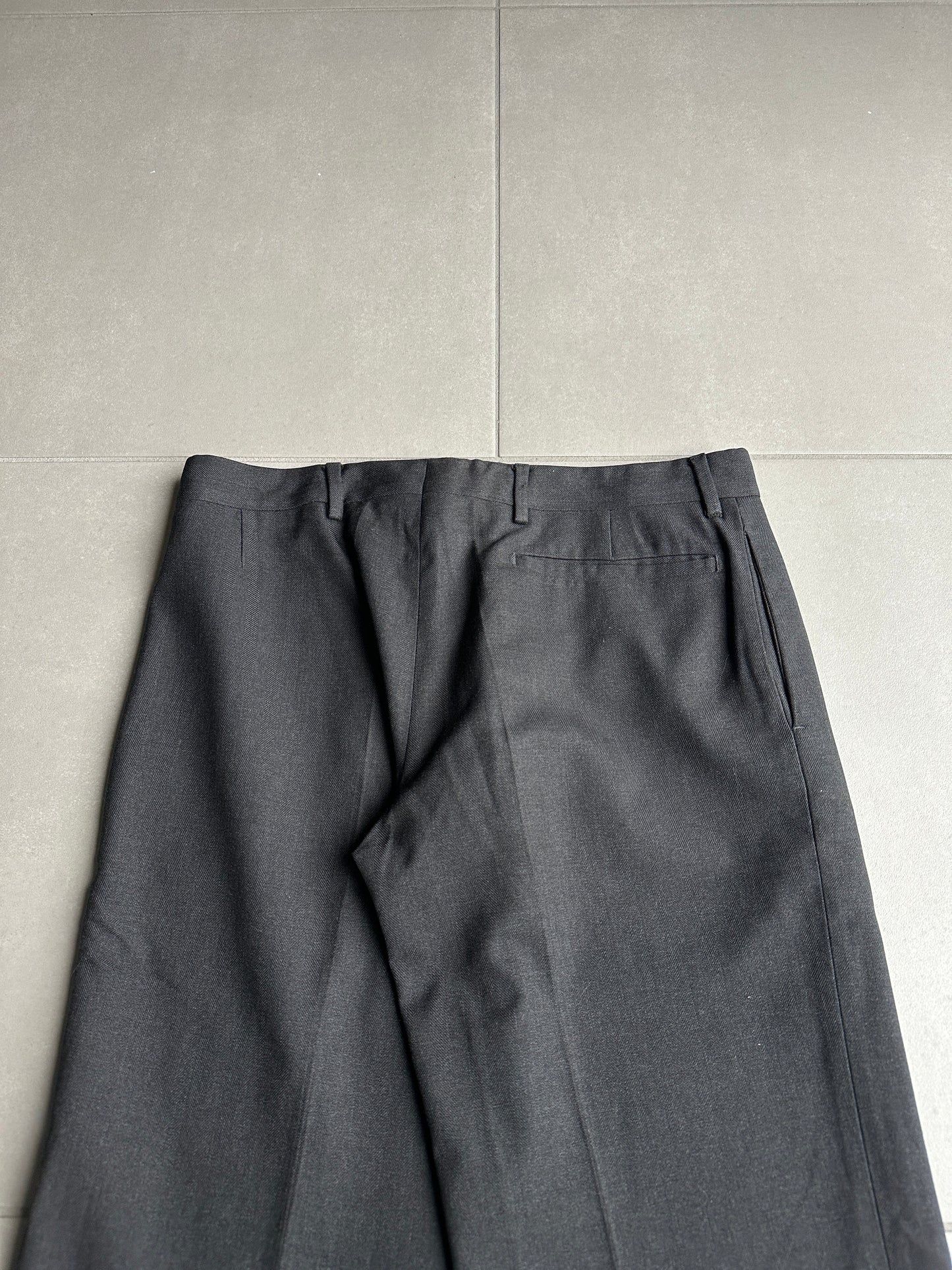 Dior Homme A/W 2002 “Reflexion” straight leg wool trousers