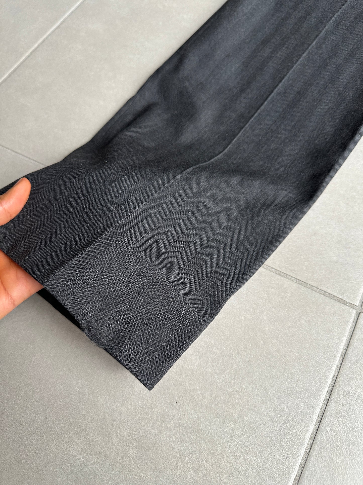 Dior Homme A/W 2002 “Reflexion” straight leg wool trousers