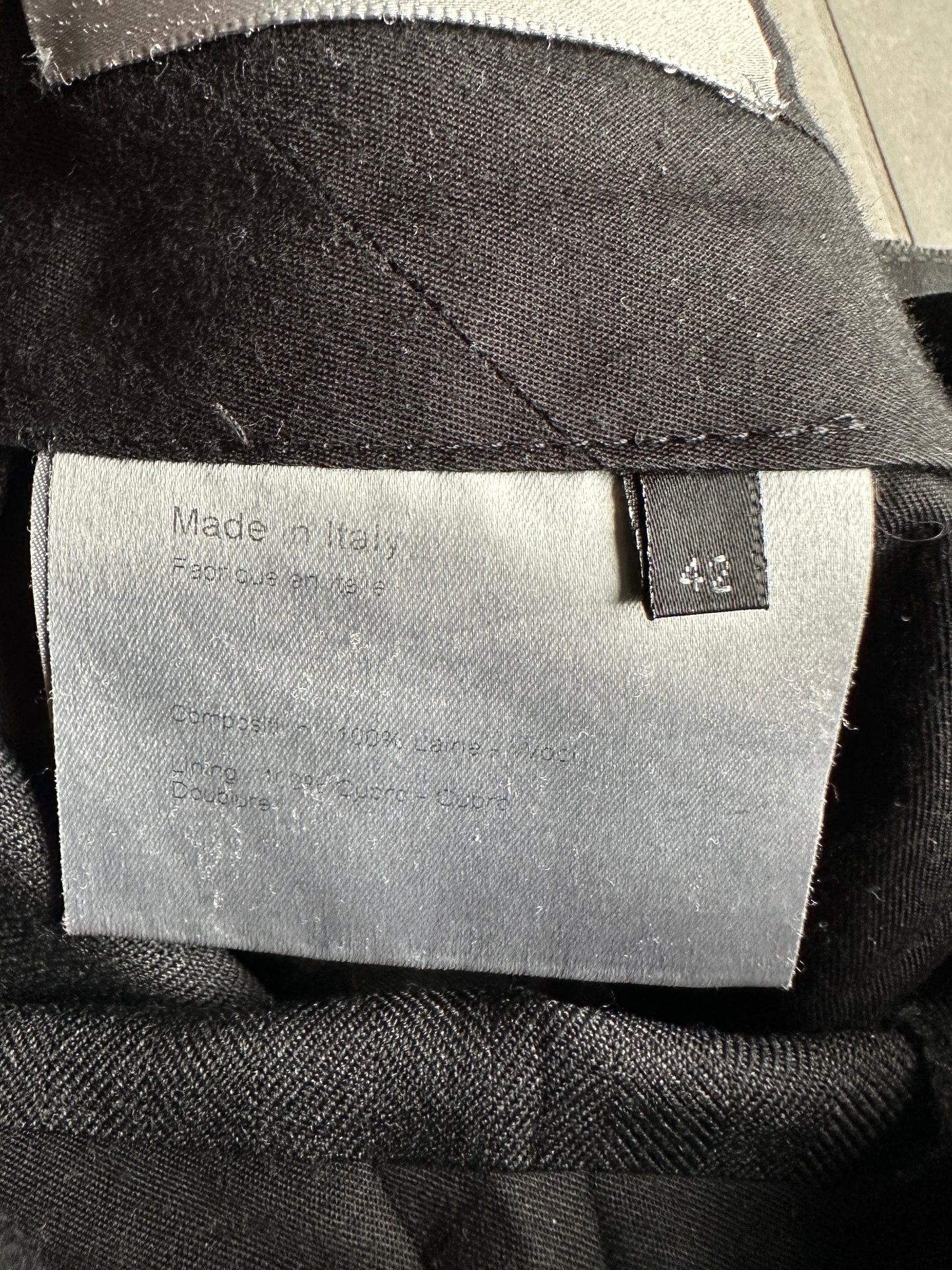 Dior Homme A/W 2002 “Reflexion” straight leg wool trousers