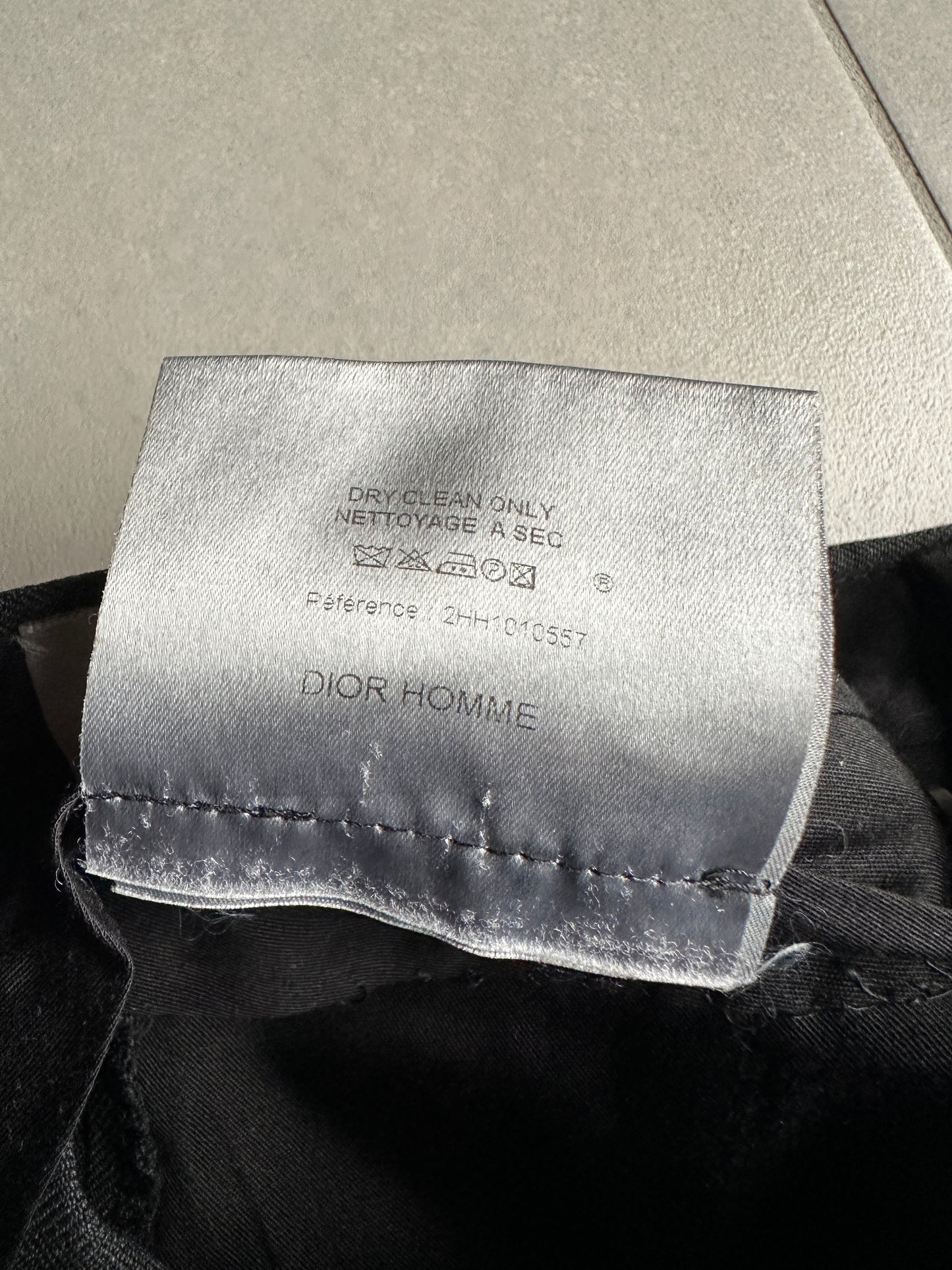 Dior Homme A/W 2002 “Reflexion” straight leg wool trousers