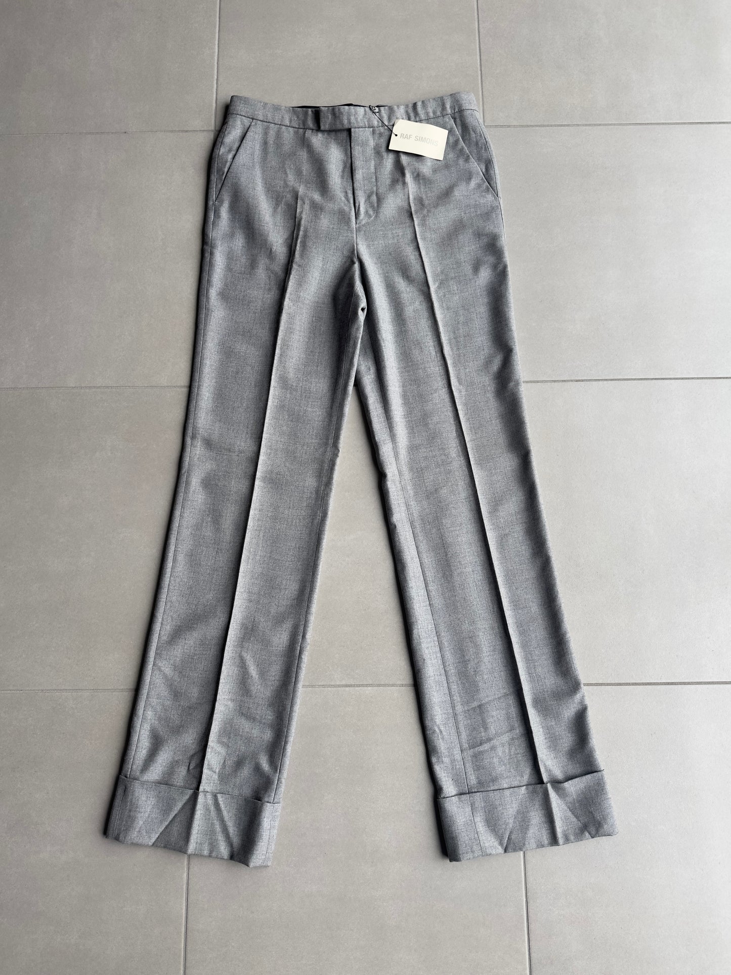 Raf Simons AW1999 “Disorder Incubation Isolation” NWT Wool straight leg trousers