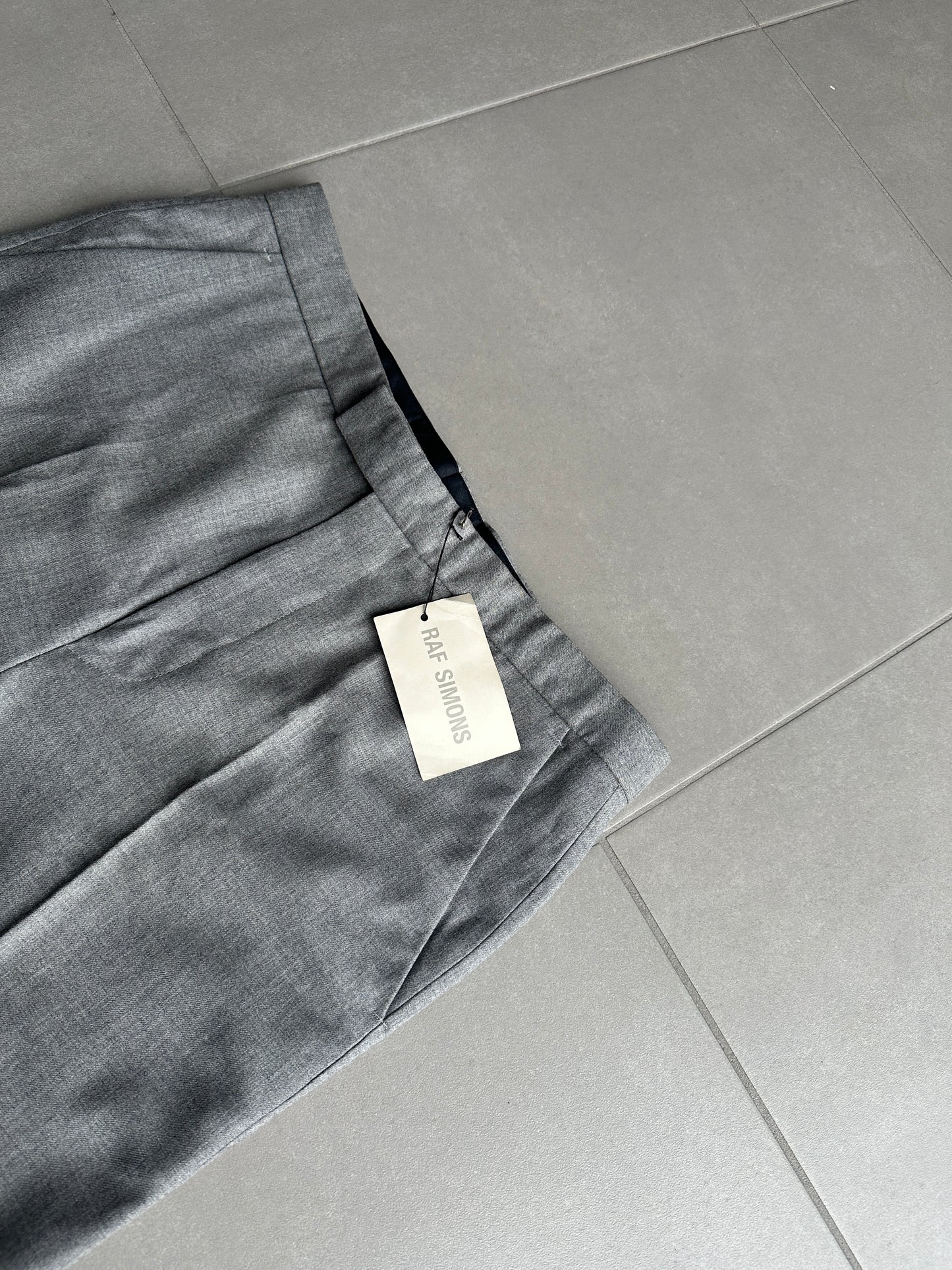 Raf Simons AW1999 “Disorder Incubation Isolation” NWT Wool straight leg trousers
