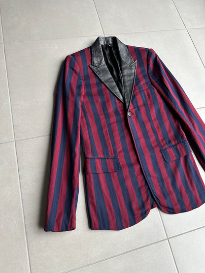 Dior Homme AW05 “In The Morning” leather trimmed Blazer