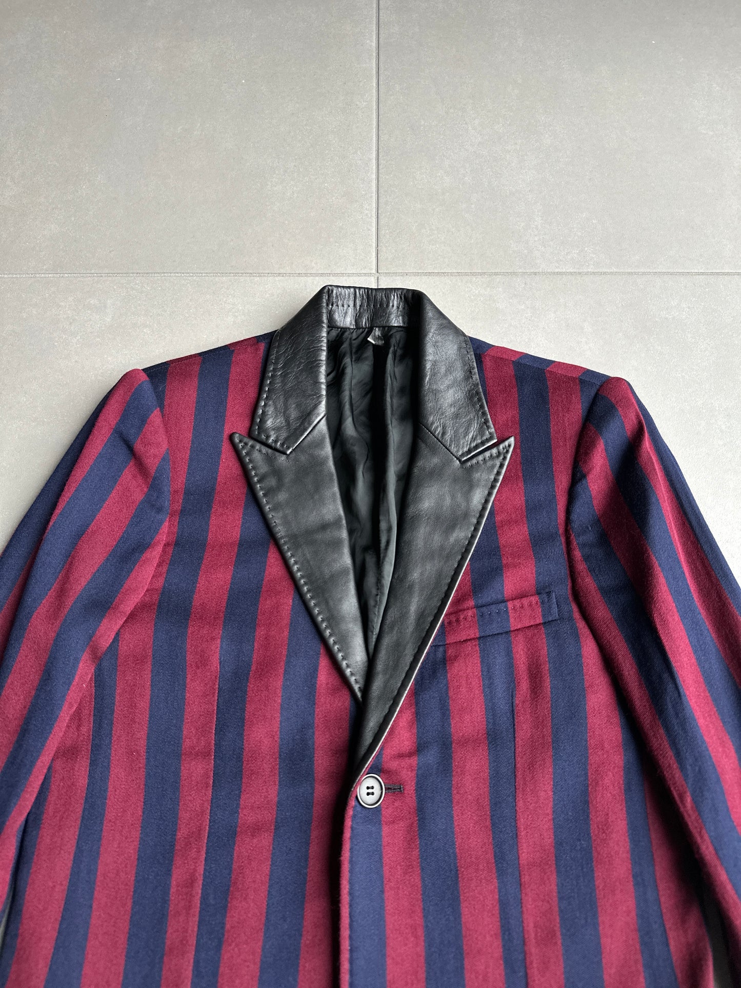 Dior Homme AW05 “In The Morning” leather trimmed Blazer