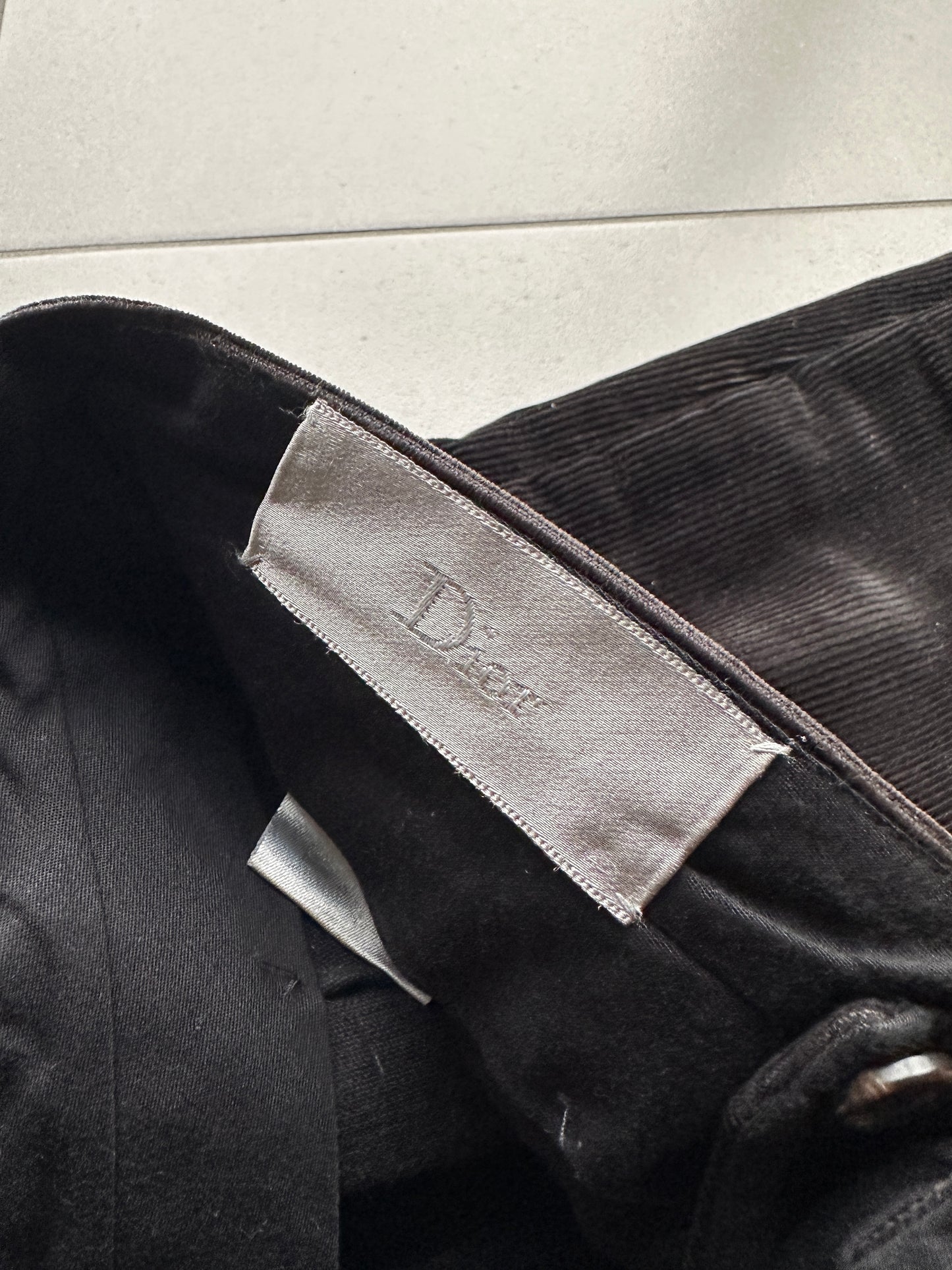 Dior Homme AW04 “VOTC” corduroy trousers