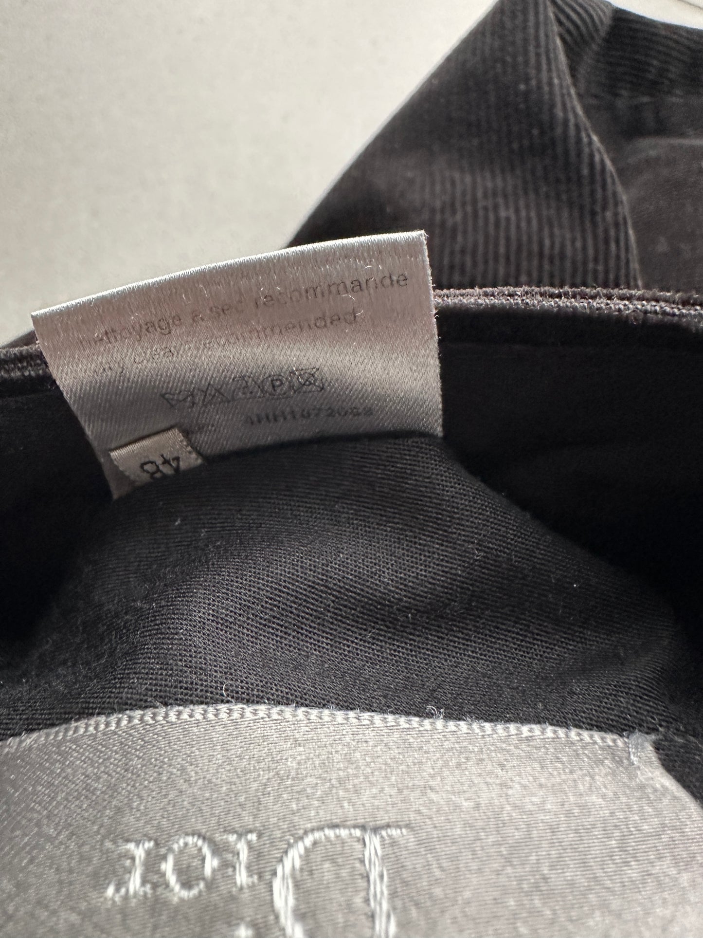 Dior Homme AW04 “VOTC” corduroy trousers