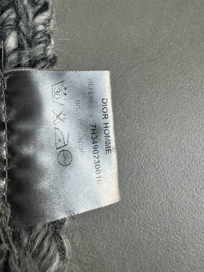 Dior Homme AW07 “Navigate” Alpaca blend big fringe shawl