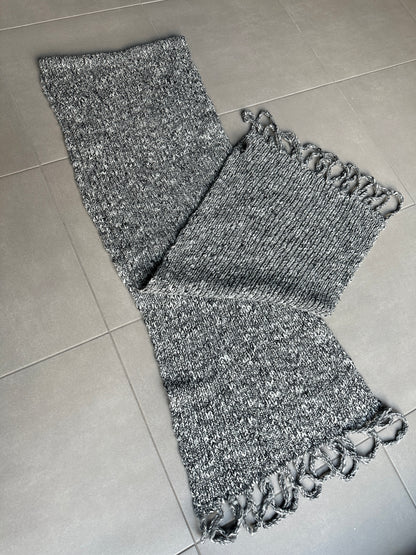 Dior Homme AW07 “Navigate” Alpaca blend big fringe shawl