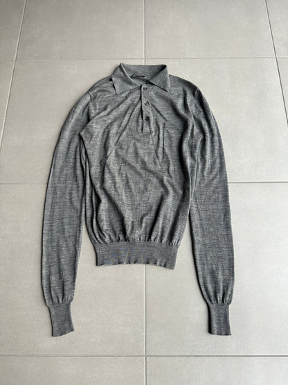 Dior Homme SS05 “BECK/Untitled” button up merino sweater