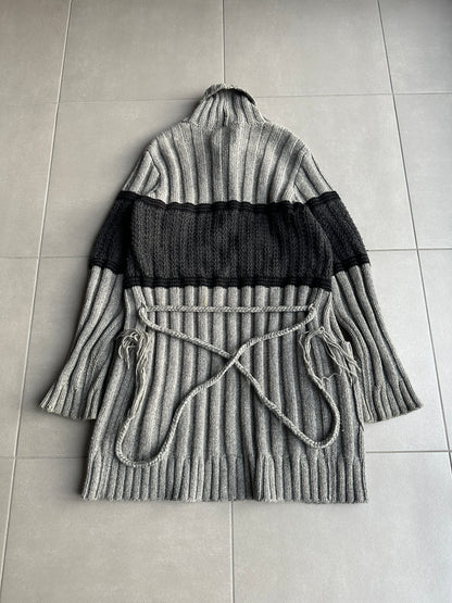 Number Nine AW07 “Love God Murder” cashmere heavy cardigan