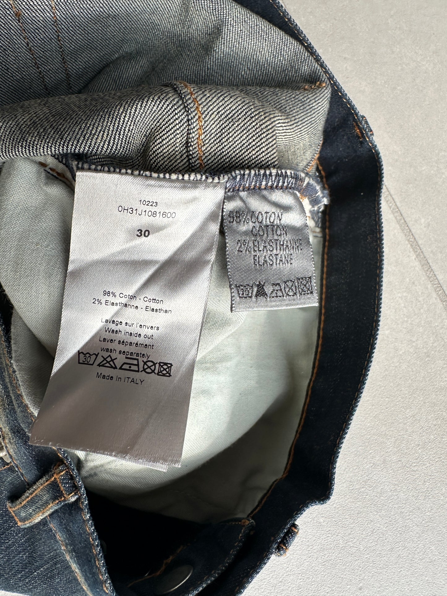 Dior Homme AW10 Rust wash denim