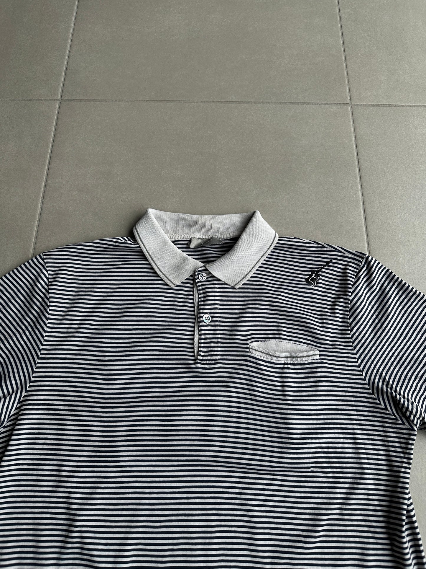 Dior Homme SS05 “BECK/Untitled” guitar motif polo
