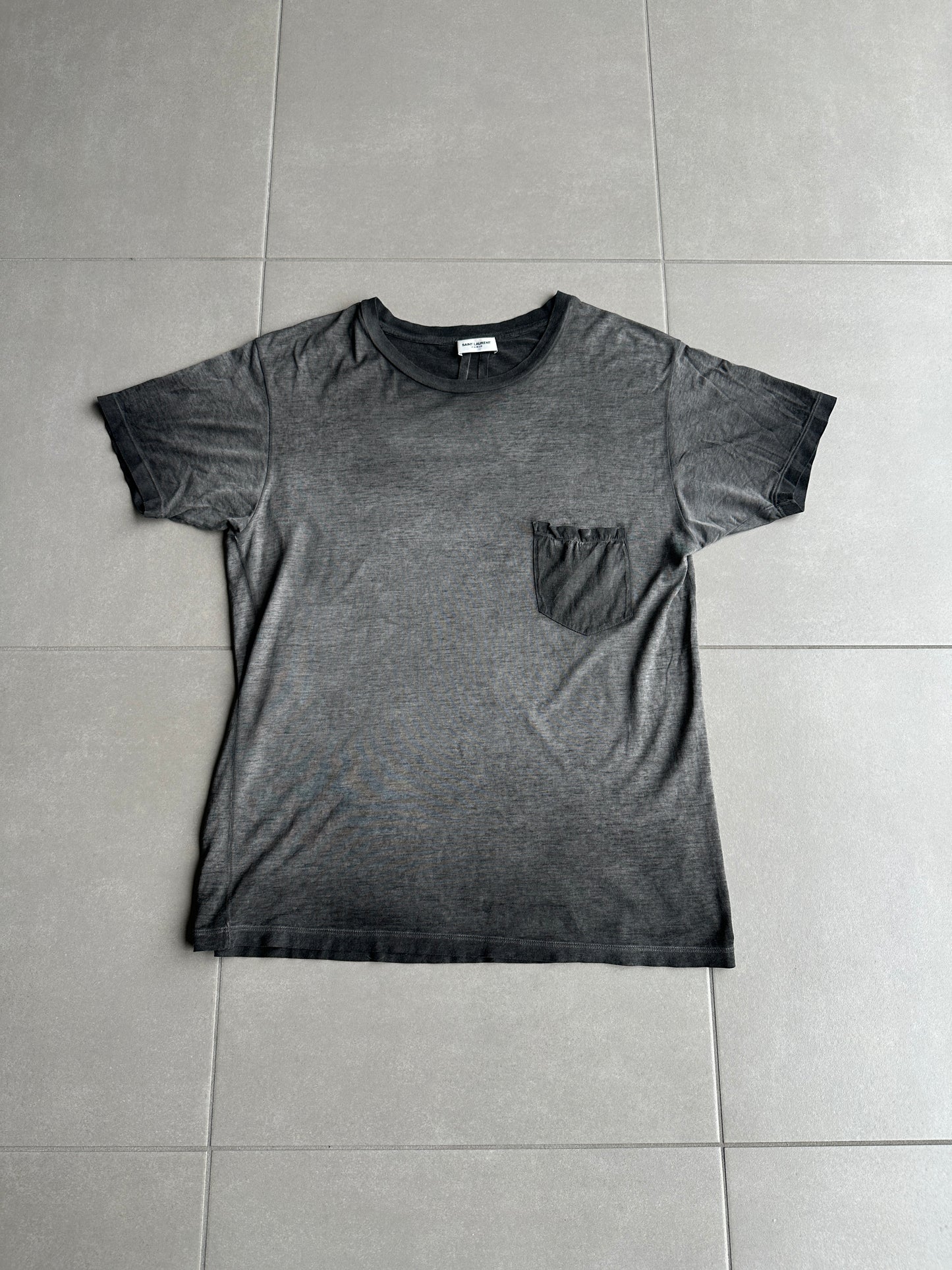 Saint Laurent Paris AW16 Sun faded pocket T-shirt